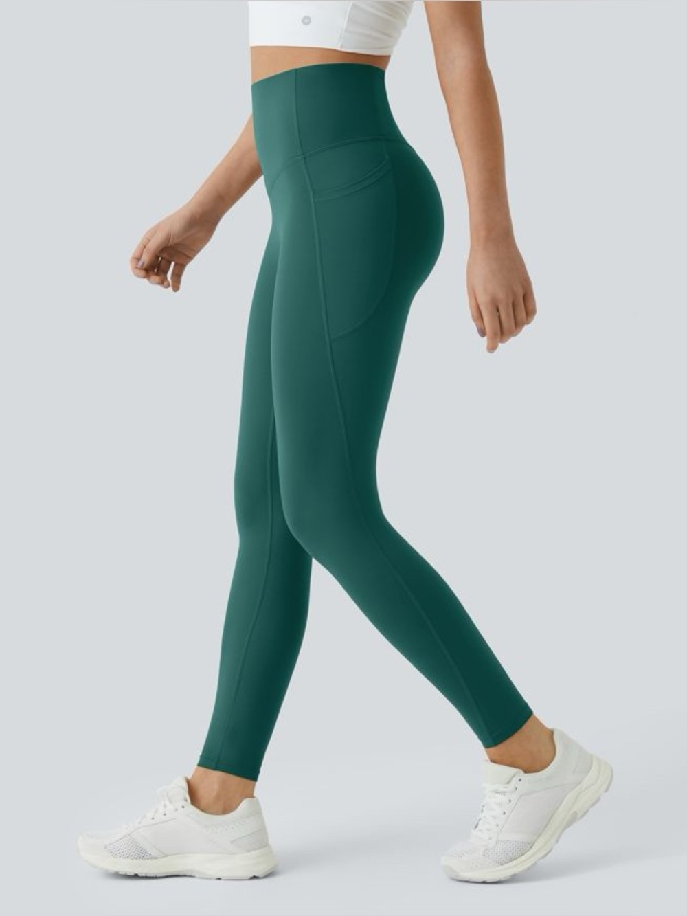 HALARA Ultra Sculpt Legging, M, June Bug Deep Blue/Green
